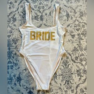 NWOT Rave Suits Bride One Piece Bathing Suit